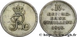 ALLEMAGNE - SCHLESWIG-HOLSTEIN - FRÉDÉRIC VI DE DANEMARK 16 Reichsbank Schilling 1818 