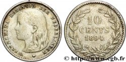 PAYS-BAS 10 Cents Wilhelmine 1894 Utrecht