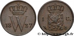 PAYS-BAS 1 Cent emblème monogramme de Guillaume Ier 1827 Bruxelles