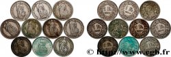 SILVER INVESTMENT Lot de 10 pièces de 1 Franc Helvetia n.d. Berne