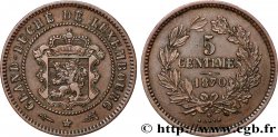 LUXEMBOURG 5 Centimes écu couronné 1870 Utrecht