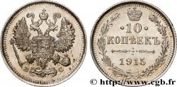 RUSSIA 10 Kopecks aigle bicéphale 1915 Petrograd