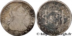 BOLIVIA 2 Reales Charles IV d’Espagne 1789 Potosi