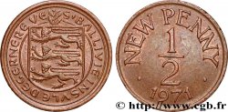 GUERNSEY 1/2 New Penny 1971 Londres VZ 