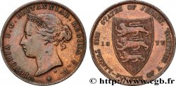 JERSEY 1/24 Shilling Reine Victoria 1877 Heaton