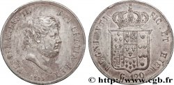 ITALIA - REINO DE LAS DOS SICILIAS - FERNANDO II 120 Grana  1855 Naples MBC+ 