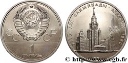 RUSSIE - URSS 1 Rouble J.O. de Moscou 1980, vue de l’université Lomonosov 1979 