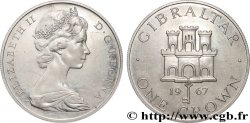 GIBRALTAR 1 Crown  Elisabeth II / emblème 1967 