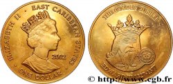 ÉTATS DE LA CARAÏBE ORIENTALE 1 Dollar Elisabeth II / Edouard III 2002 