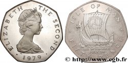 ÎLE DE MAN 50 Pence Proof Elisabeth II 1979 