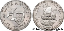 PORTUGAL 100 Escudos Découvertes Portugaises de Madère 1420 et Porto Santo 1419 1989 