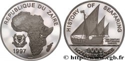 ZAIRE 1000 Nouveaux Zaires Proof Caravelle 1997  MS 