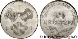 GERMANY - FURTHER AUSTRIA 6 Kreuzer Vorderoesterreich 1804 Günzburg