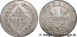 SPAIN - FRENCH OCCUPATION OF BARCELONA 2 1/2 Pesetas 1808 Barcelone