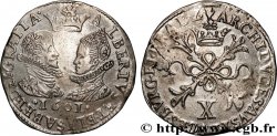 SPANISH NETHERLANDS - BRABANT - DUCHY OF BRABANT - ALBERT AND ISABELLA Demi-Florin 1601 Anvers