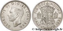 VEREINIGTEN KÖNIGREICH 1/2 Crown Georges VI 1939 
