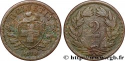 SUISSE 2 Centimes (Rappen) 1870 Berne