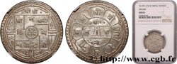 NÉPAL 1 Mohar au nom de la reine Divyeshwari VS1971 1914  SPL64 NGC