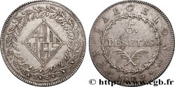 SPAIN - FRENCH OCCUPATION OF BARCELONA 5 Pesetas 1809 Barcelone