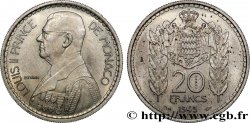 MONACO Essai de 20 Francs Turin Louis II 1945 Paris MS 