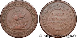 BRITISH TOKENS OR JETTONS 1/2 Penny Bristol (Somerset) Sheathing Nail Manufactury (fabrique de clous) 1811 