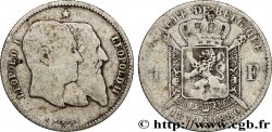 BELGIQUE 1 Franc 50e anniversaire de l’indépendance 1880 