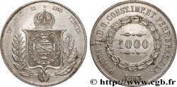 BRAZIL - EMPIRE OF BRAZIL - PETER II 1000 Reis 1863 