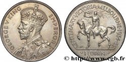 AUSTRALIE - GEORGES V 1 Florin 100e Anniversaire de la Reine Victoria et de Melbourne 1934-1935 Melbourne