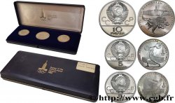 RUSSIA - USSR Coffret 3 Monnaies Jeux Olympiques de Moscou 1979 