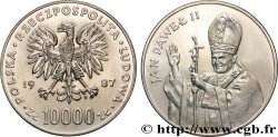 POLAND 10000 Zlotych visite de Jean-Paul II 1987 Varsovie