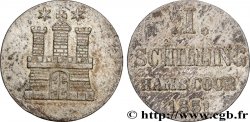 GERMANY - FREE CITY OF HAMBURG 1 Schilling 1851 