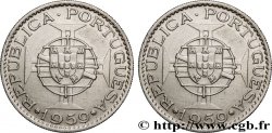 INDE PORTUGAISE 6 Escudos emblème du Portugal / emblème de l’État portugais de l Inde 1959 