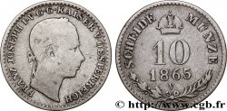 ITALY - LOMBARDY - VENETIA 10 Kreuzer François-Joseph Ier 1865 Venise