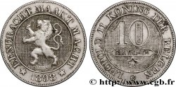 BELGIUM 10 Centiemen (Centimes) légende flamande 1898 