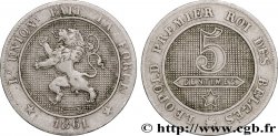 BELGIQUE 5 Centimes lion 1861 