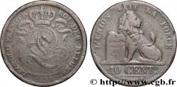 BELGIQUE 10 Centimes contremarque LOYER 1833 Bruxelles