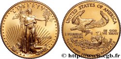 UNITED STATES OF AMERICA 1/4 once ou 10 Dollars  1998 Philadelphie