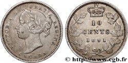 CANADA - VICTORIA 10 Cents  1891 