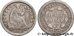 UNITED STATES OF AMERICA 1/2 Dime Liberté assise 1853 Philadelphie