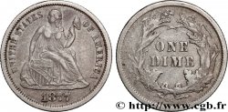 UNITED STATES OF AMERICA 1 Dime Liberté assise 1877 Carson City