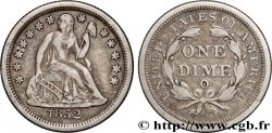 UNITED STATES OF AMERICA 1 Dime Liberté assise variété avec draperie 1852
 Nouvelle-Orléans - O