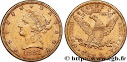 GOLD, PALLADIUM & PLATINUM INVESTMENT 10 Dollars or  Liberty  1881 Philadelphie