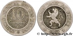 BELGIEN 10 Centimes Léopold Ier 1862 