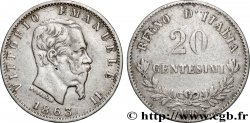 ITALY 20 Centesimi Victor Emmanuel II 1863 Milan