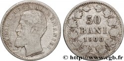 ROMANIA 50 Bani Charles Ier 1900 Bucarest