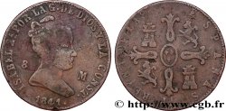ESPAGNE 8 Maravedis Isabelle II 1841 Jubia