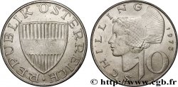 AUTRICHE 10 Schilling blason / femme du Wachau 1973 