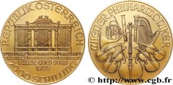 GOLD, PALLADIUM & PLATINUM INVESTMENT 1 Oz - 2000 Schilling LE PHILARMONIQUE DE VIENNE 1995 Vienne