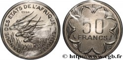 CENTRAL AFRICAN STATES Essai de 50 Francs lettre ‘E’ Cameroun 1976 Paris