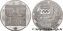 AUTRICHE 100 Schilling Proof J.O. d’hiver d’Innsbruck 1976 - tremplin olympique 1976 Hall